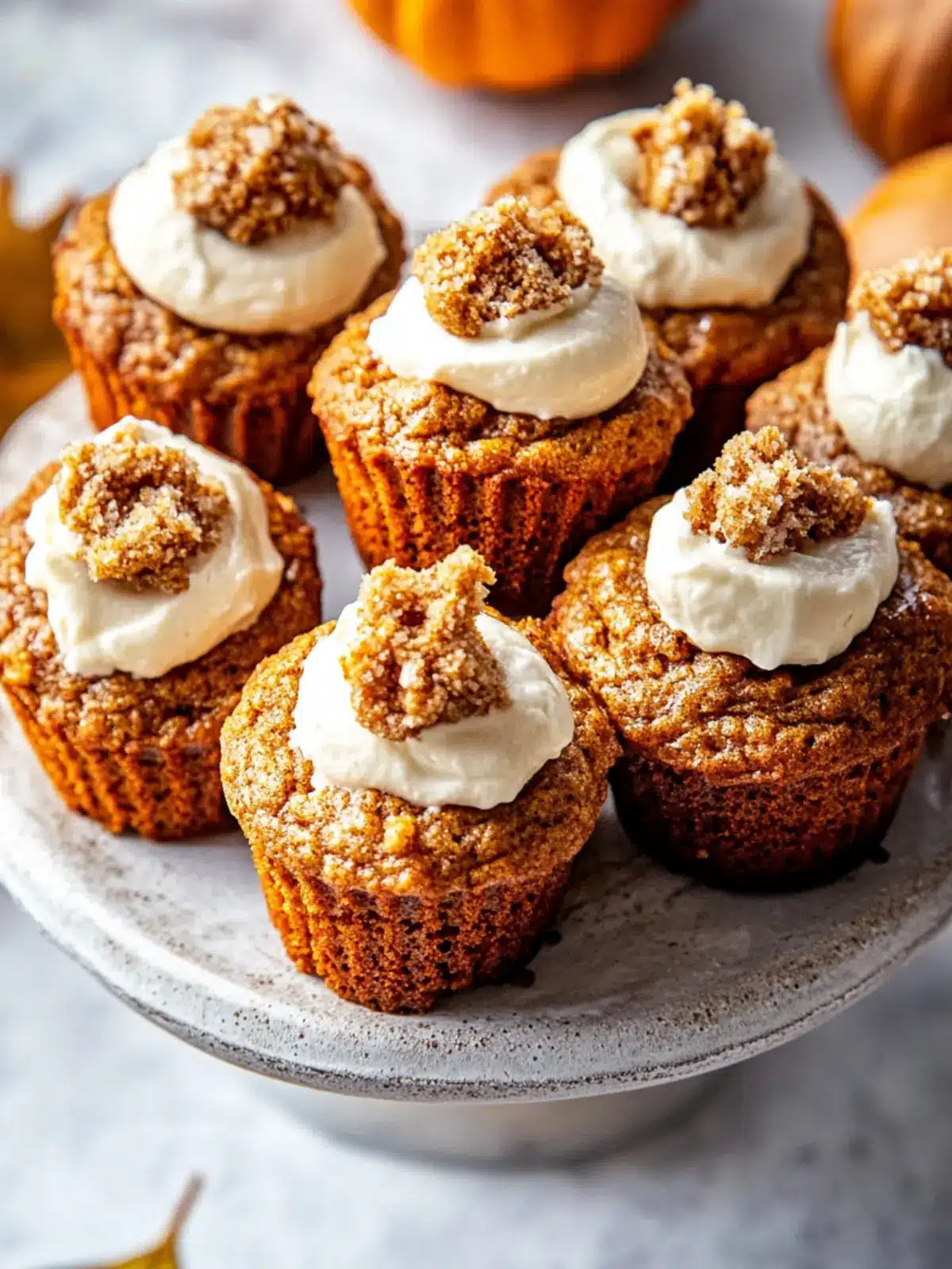 Pumpkin Muffins with Maple Cream Cheese Filling