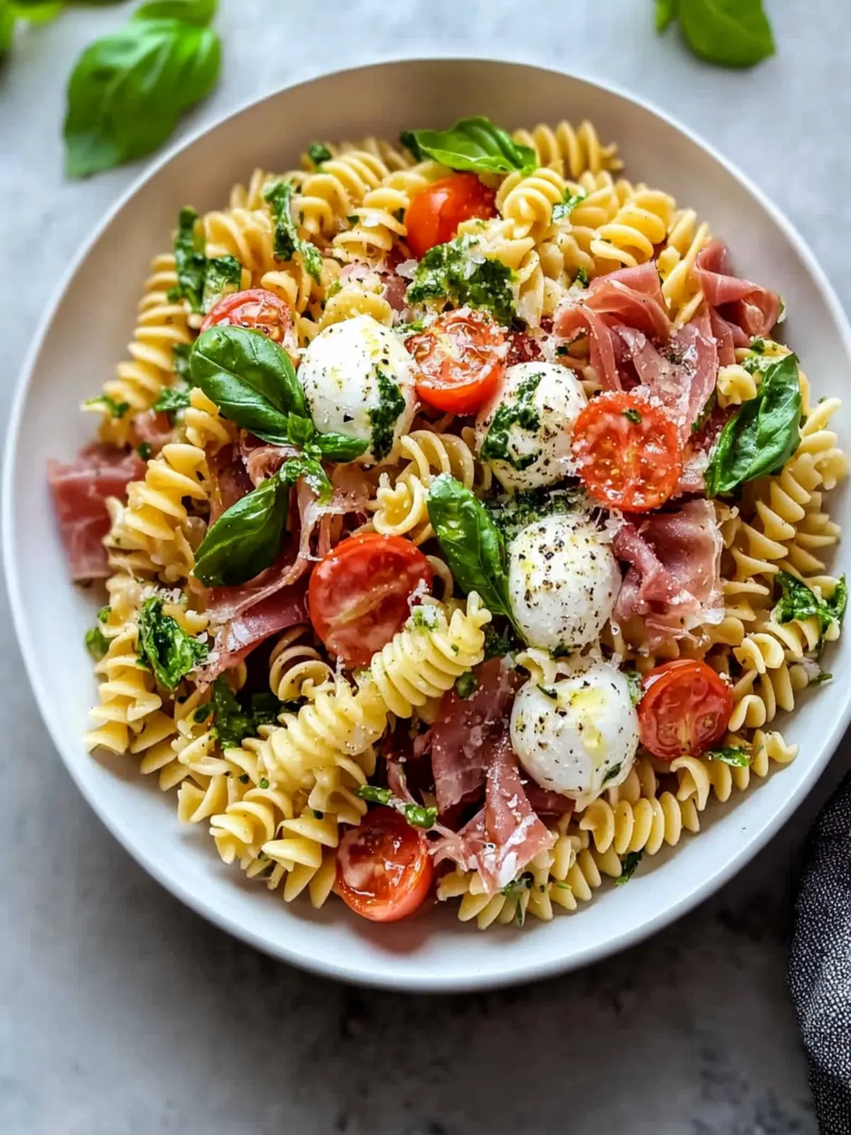 Prosciutto Caprese Pasta Salad: A Summer Delight Awaits 4 Prosciutto Caprese Pasta Salad