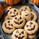 Milk Chocolate Stuffed Jack-O’-Lantern Cookies