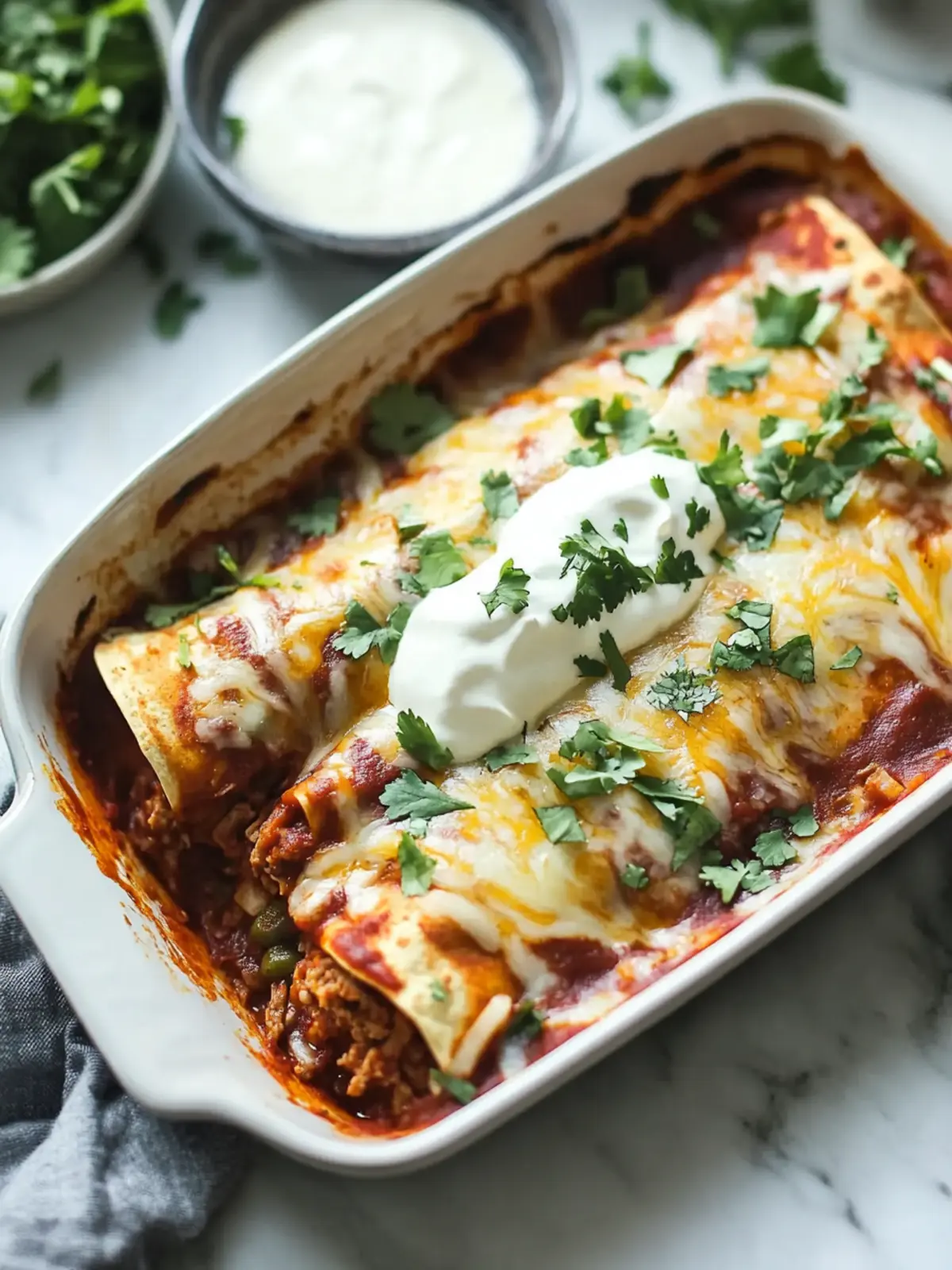 Savory Shredded Beef Enchiladas with Smoky Ancho Sauce 4 Shredded Beef Enchiladas