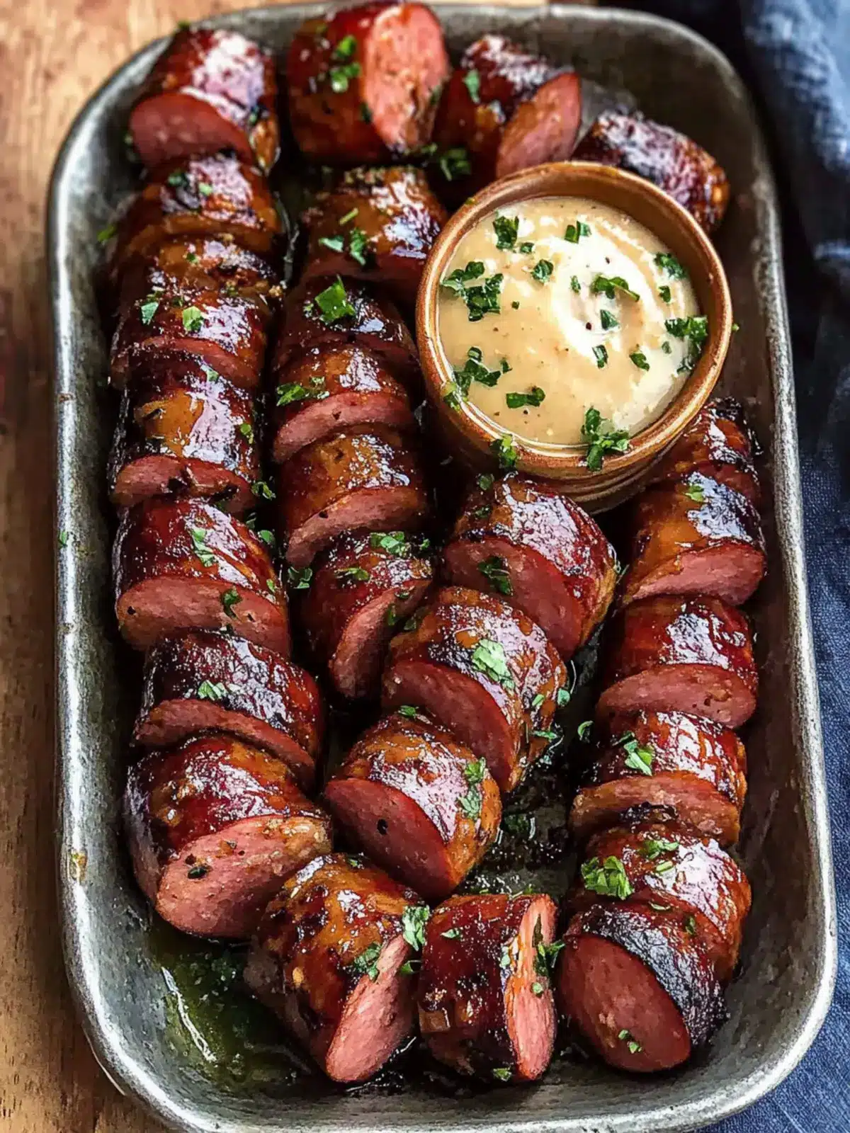 Mustard Hasselback Kielbasa Bites You’ll Crave Tonight 2 Mustard Hasselback Kielbasa Bites