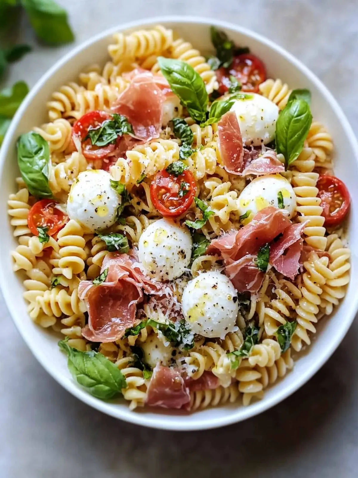 Prosciutto Caprese Pasta Salad: A Summer Delight Awaits 2 Prosciutto Caprese Pasta Salad