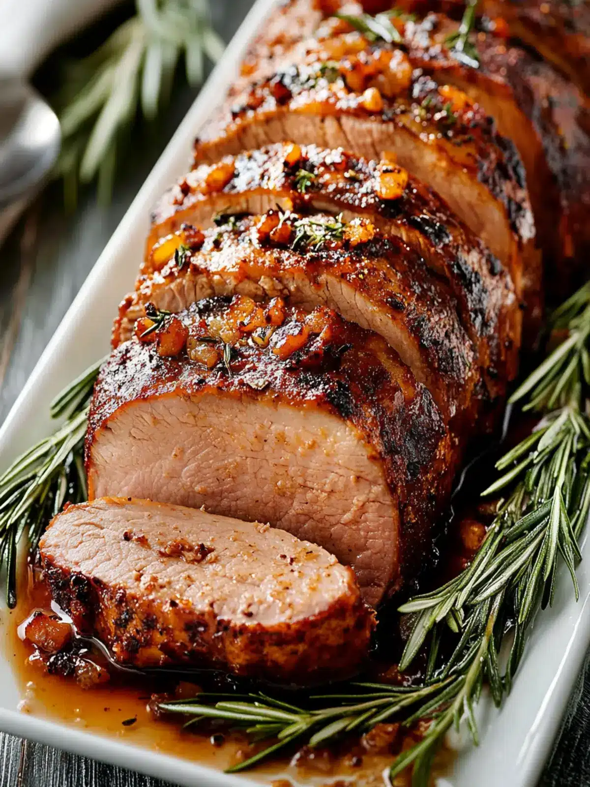 Succulent Tender Pork Tenderloin Roast with Flavorful Herbs 4 Tender Pork Tenderloin Roast