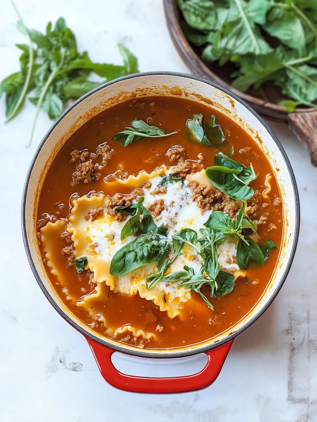 One Pot Lasagna Soup: Comfort in Every Delicious Bite 2 One Pot Lasagna Soup