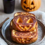 Jack-o-Lantern Stuffed French Toast