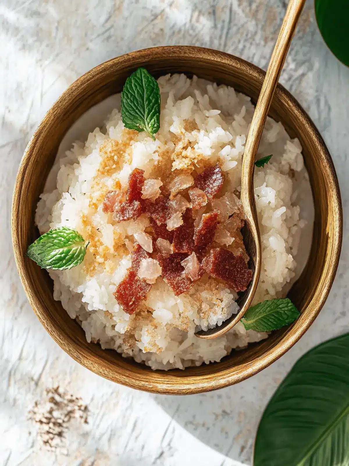 Delicious Vietnamese Sticky Rice with Chinese Sausage Recipe 4 Vietnamese Sticky Rice