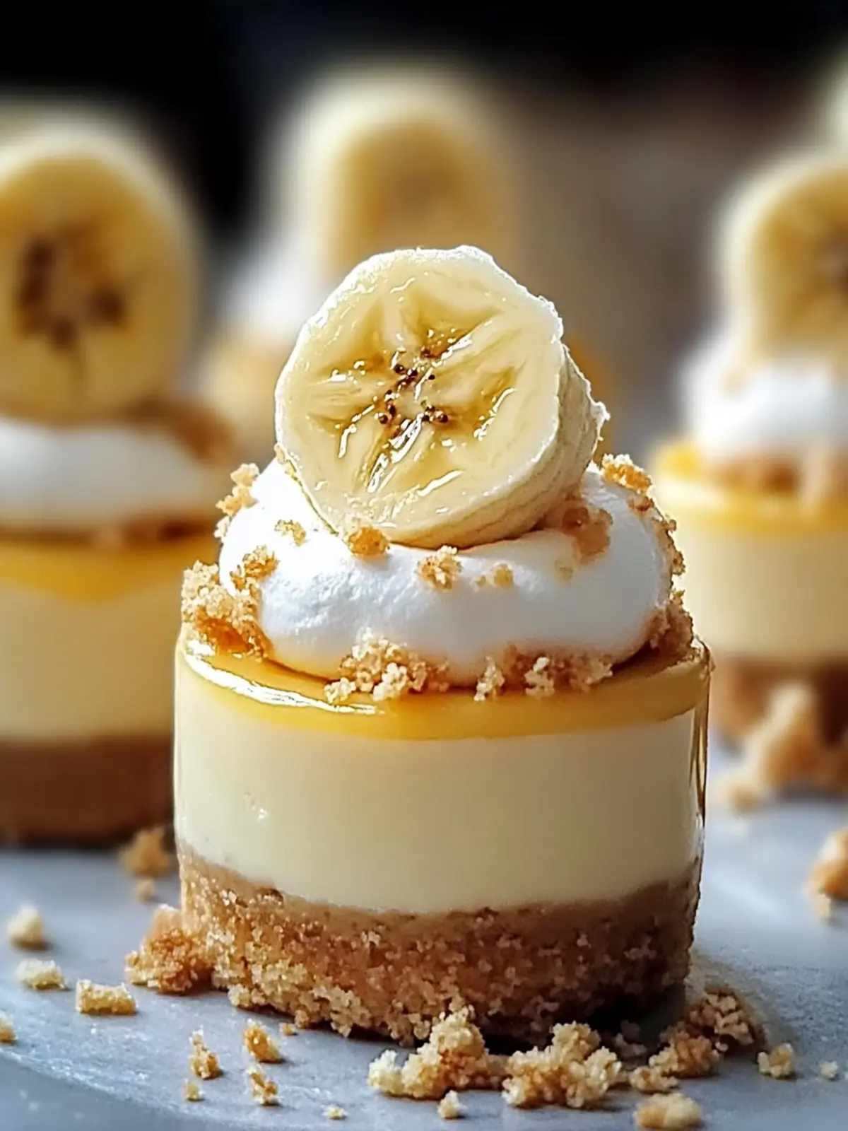 Mini Banana Pudding Cheesecakes