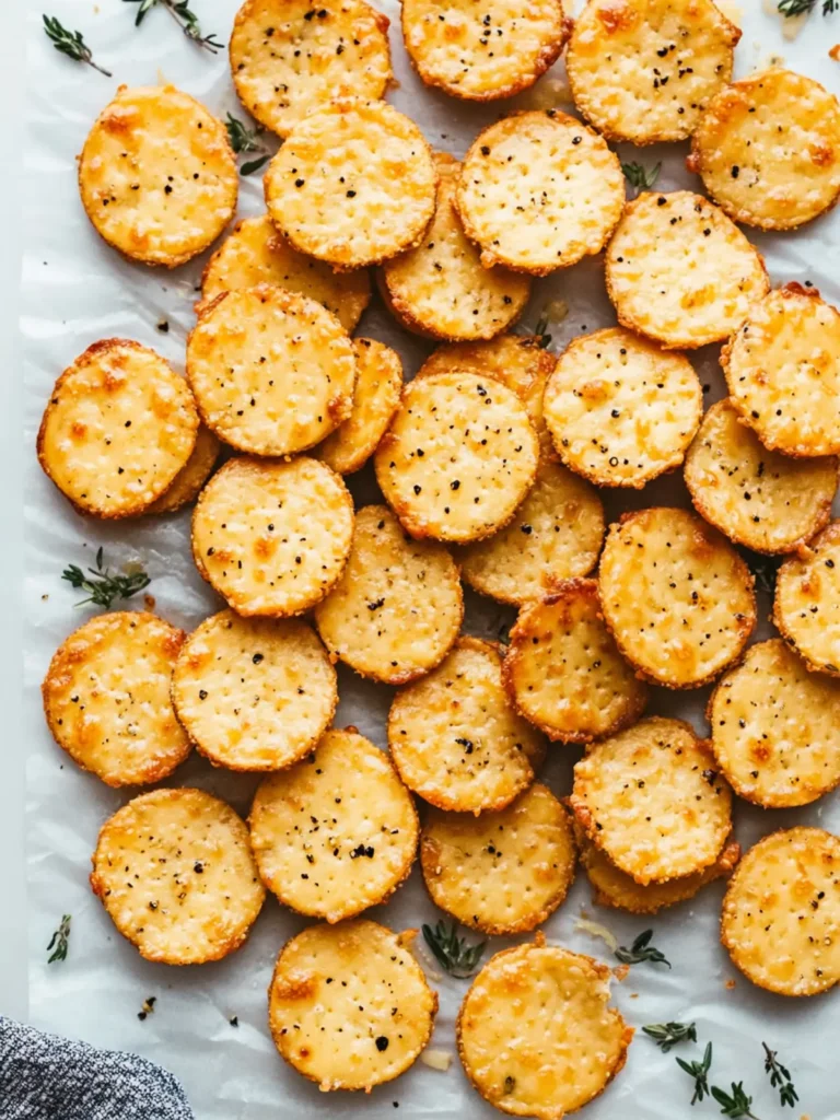 Bake Cheddar Cheese Coins