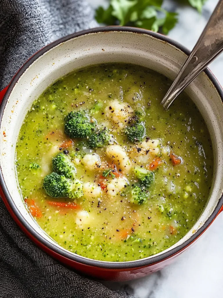 Broccoli Cauliflower Soup