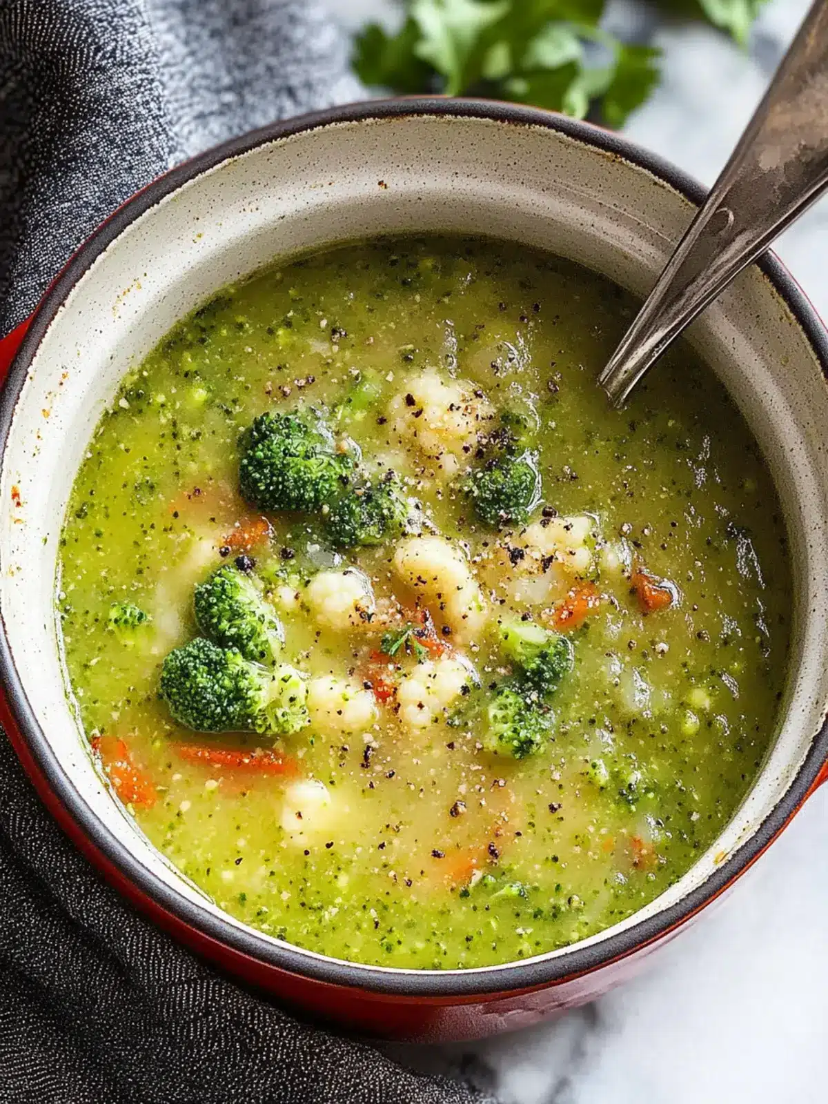Delicious Broccoli Cauliflower Soup for Cozy Evenings 5 Broccoli Cauliflower Soup