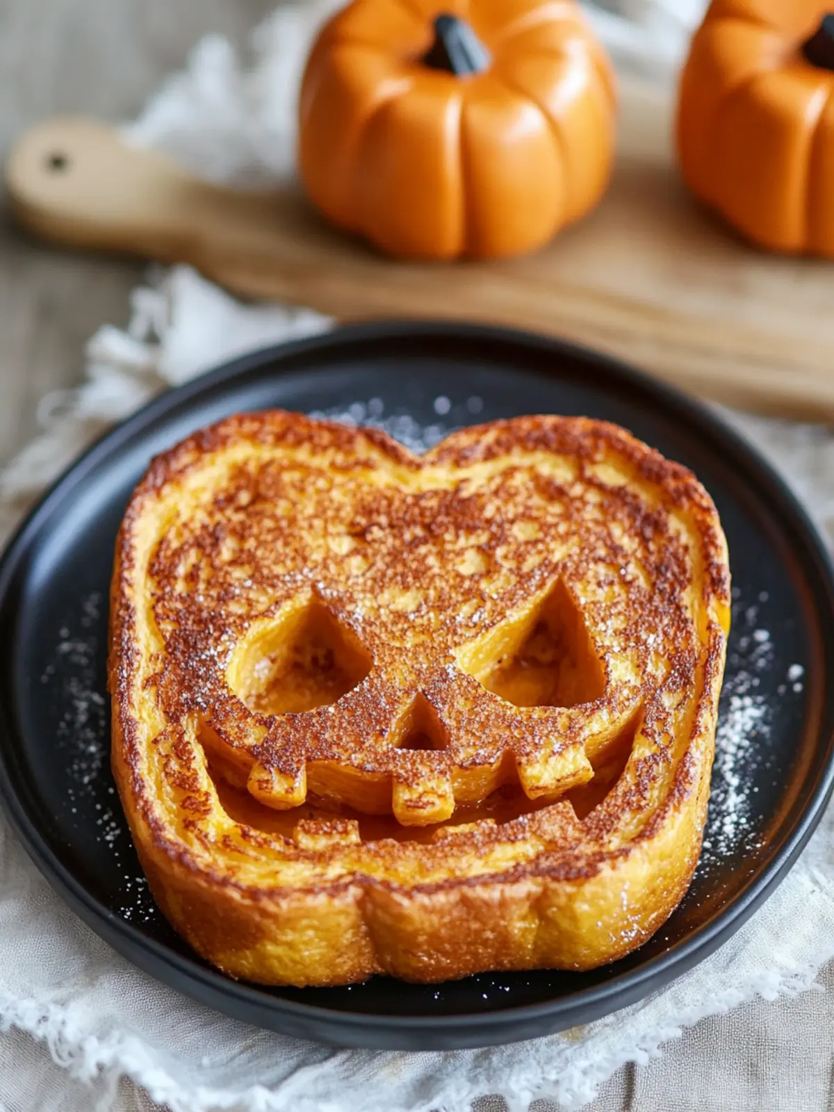Jack-o-Lantern Stuffed French Toast: A Spooky Breakfast Treat 3 Jack-o-Lantern Stuffed French Toast