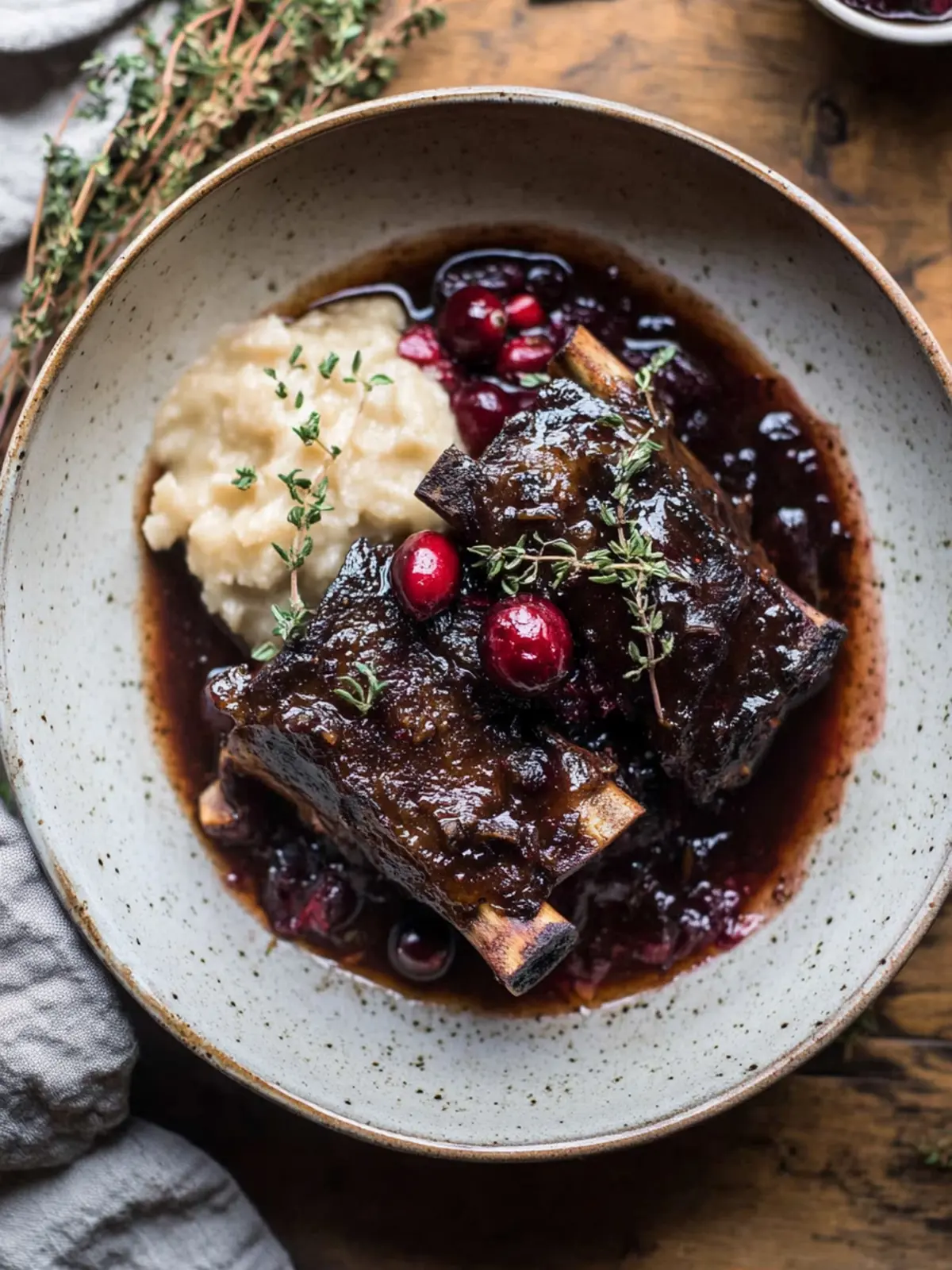 Red Wine Cranberry Braised Short Ribs: Tender, Flavor-Packed Bliss 4 Red Wine Cranberry Braised Short Ribs