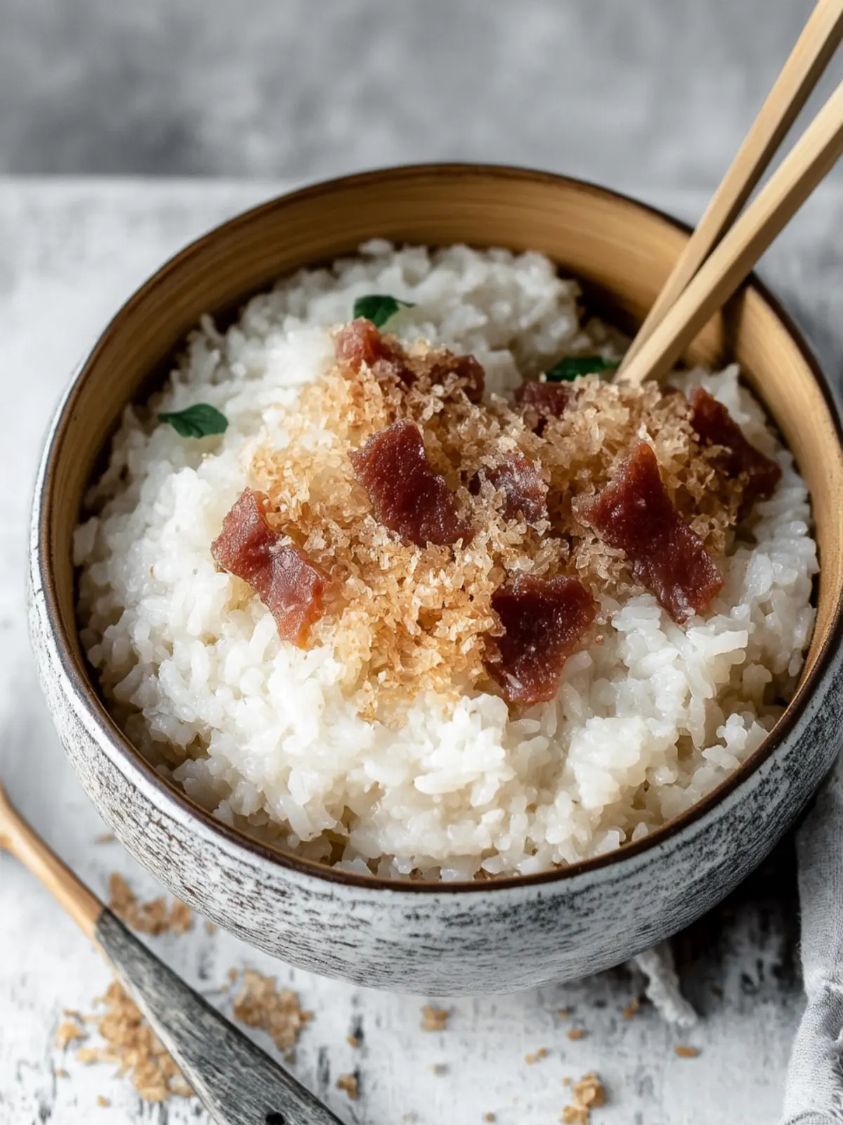 Delicious Vietnamese Sticky Rice with Chinese Sausage Recipe 2 Vietnamese Sticky Rice