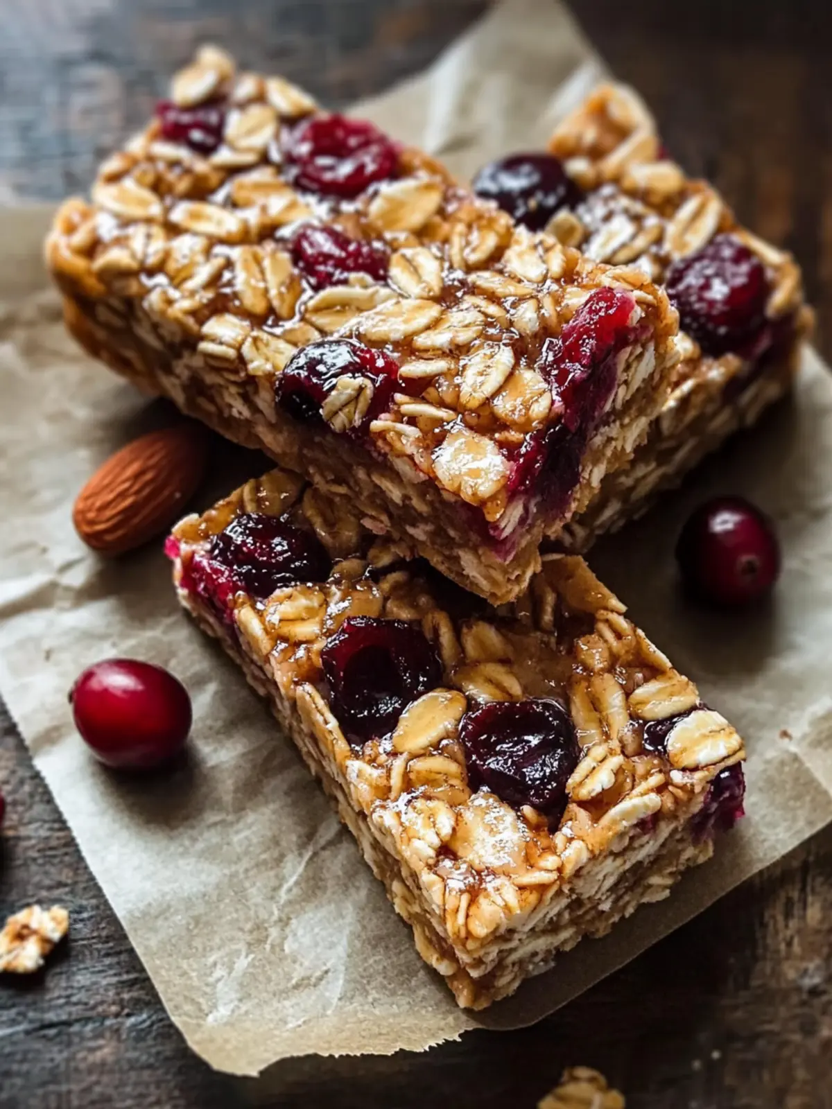 Nutty Cranberry Granola Bars for a Boost of Energy 3 Cranberry Nut Granola Bars
