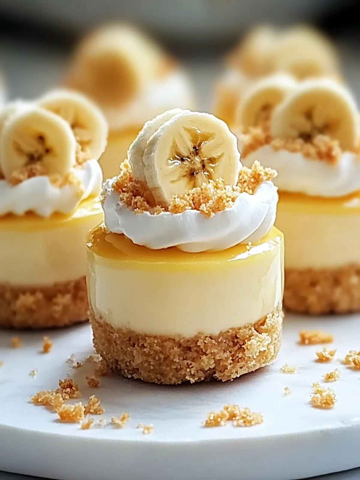 Mini Banana Pudding Cheesecakes
