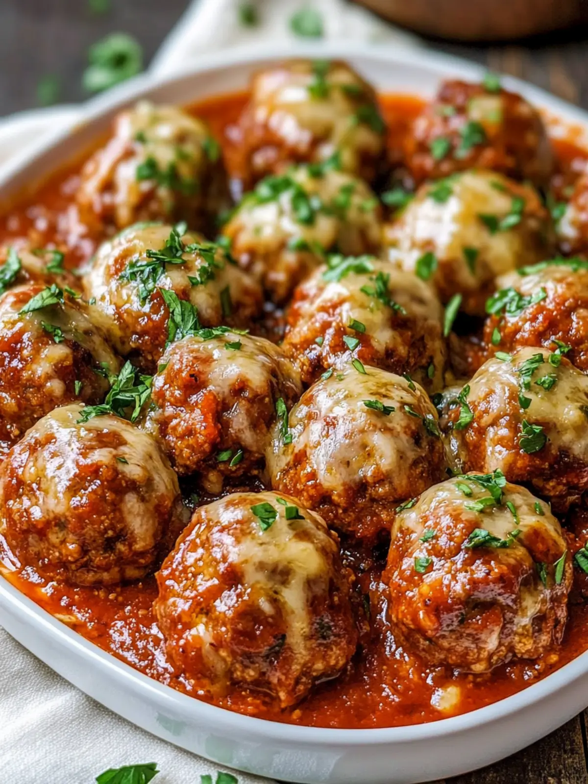 Savor Oven-Baked Beef Meatballs in Rich Marinara Bliss 4 Oven-Baked Beef Meatballs