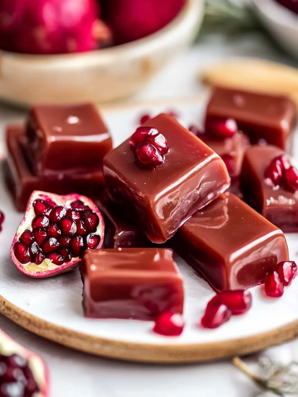 Irresistible Pomegranate Caramels for Your Holiday Gifting 5 Pomegranate Caramels