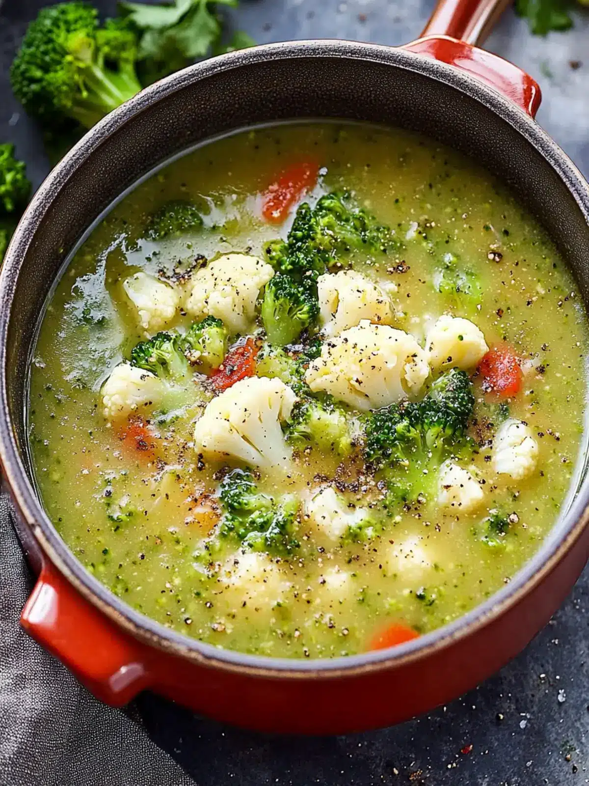 Delicious Broccoli Cauliflower Soup for Cozy Evenings 2 Broccoli Cauliflower Soup