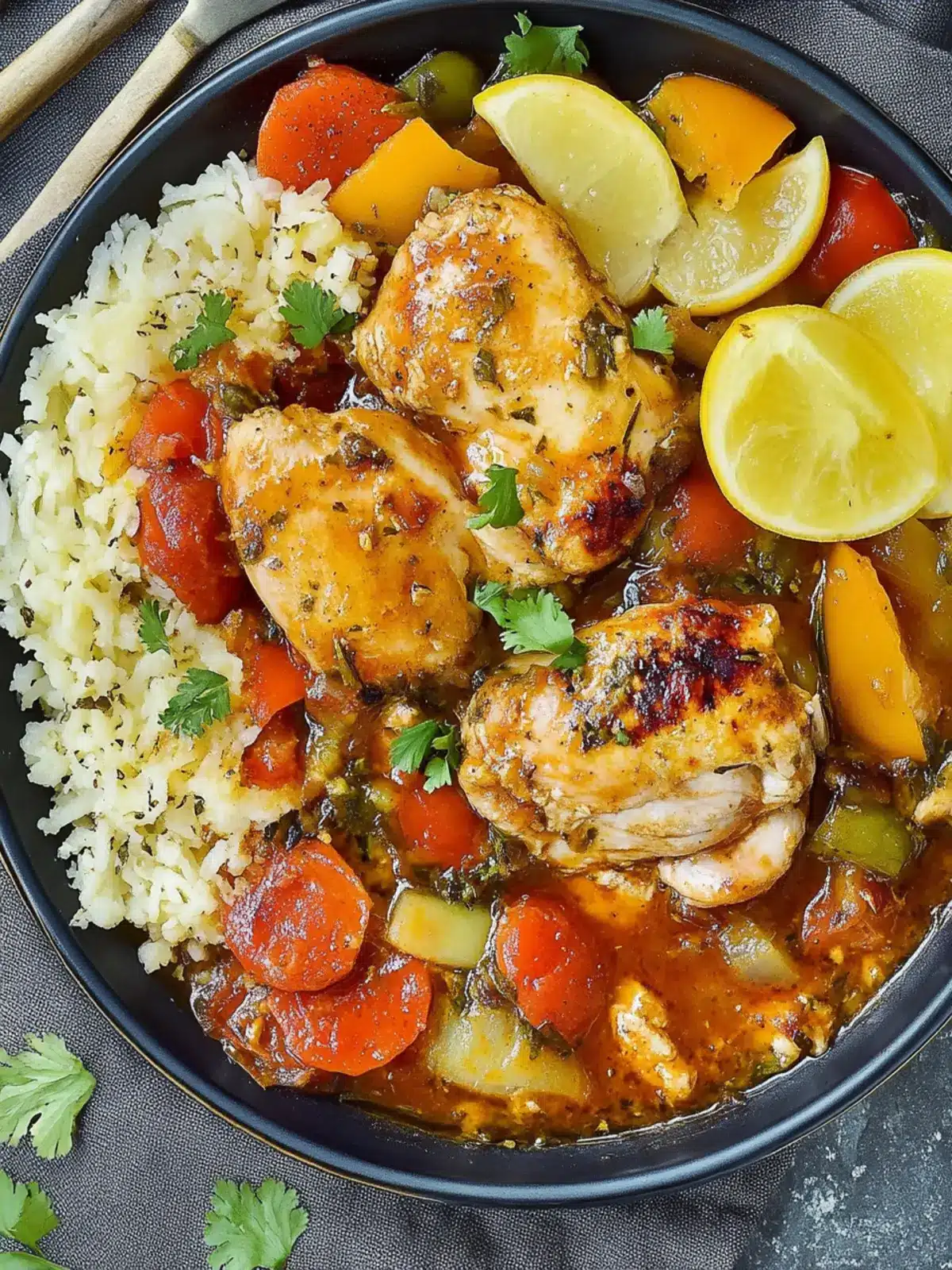 Fricase de Pollo: Bold Chicken with Olives and Peppers 2 Fricase de Pollo