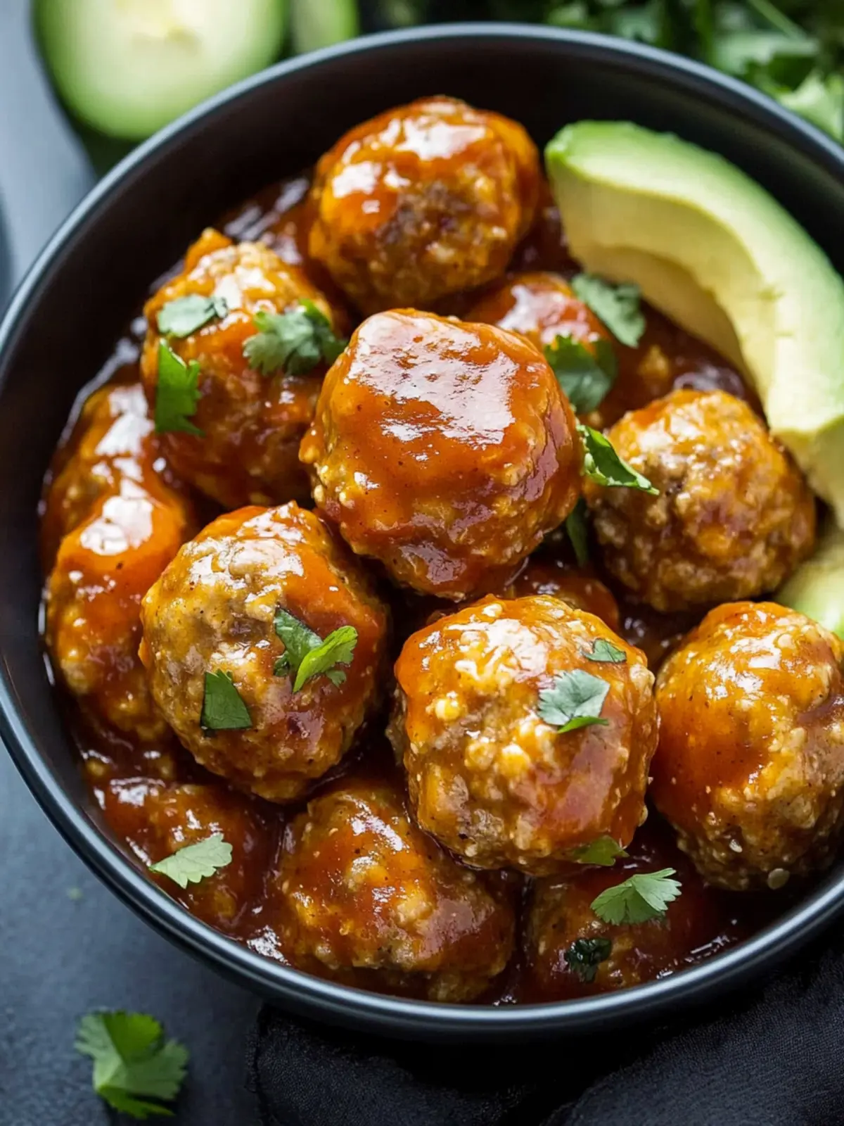 Cheesy Slow Cooker Enchilada Meatballs for Easy Weeknight Dinners 3 Slow Cooker Enchilada Meatballs