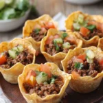 Beef Taco Cups: Easy, Cheesy Bites for Taco Night Delight 45 Beef Taco Cups