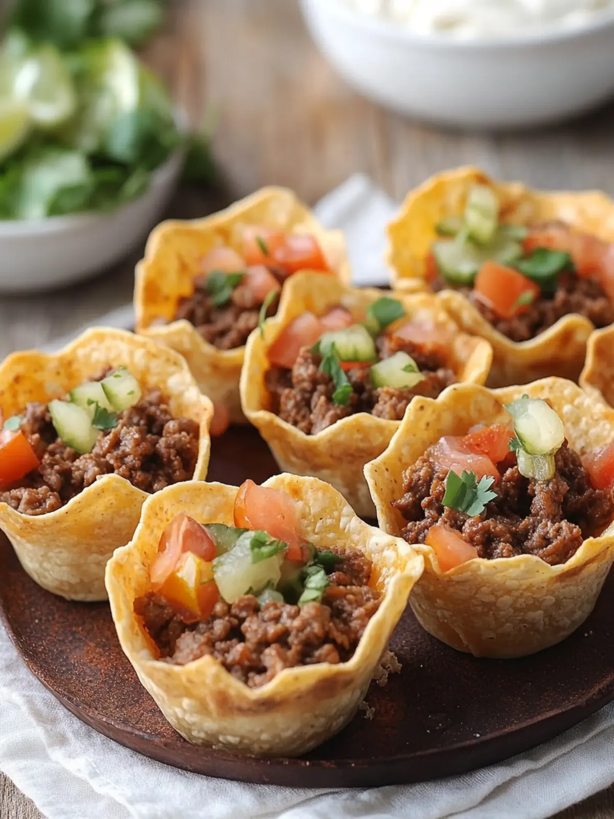 Beef Taco Cups: Easy, Cheesy Bites for Taco Night Delight 5 Beef Taco Cups
