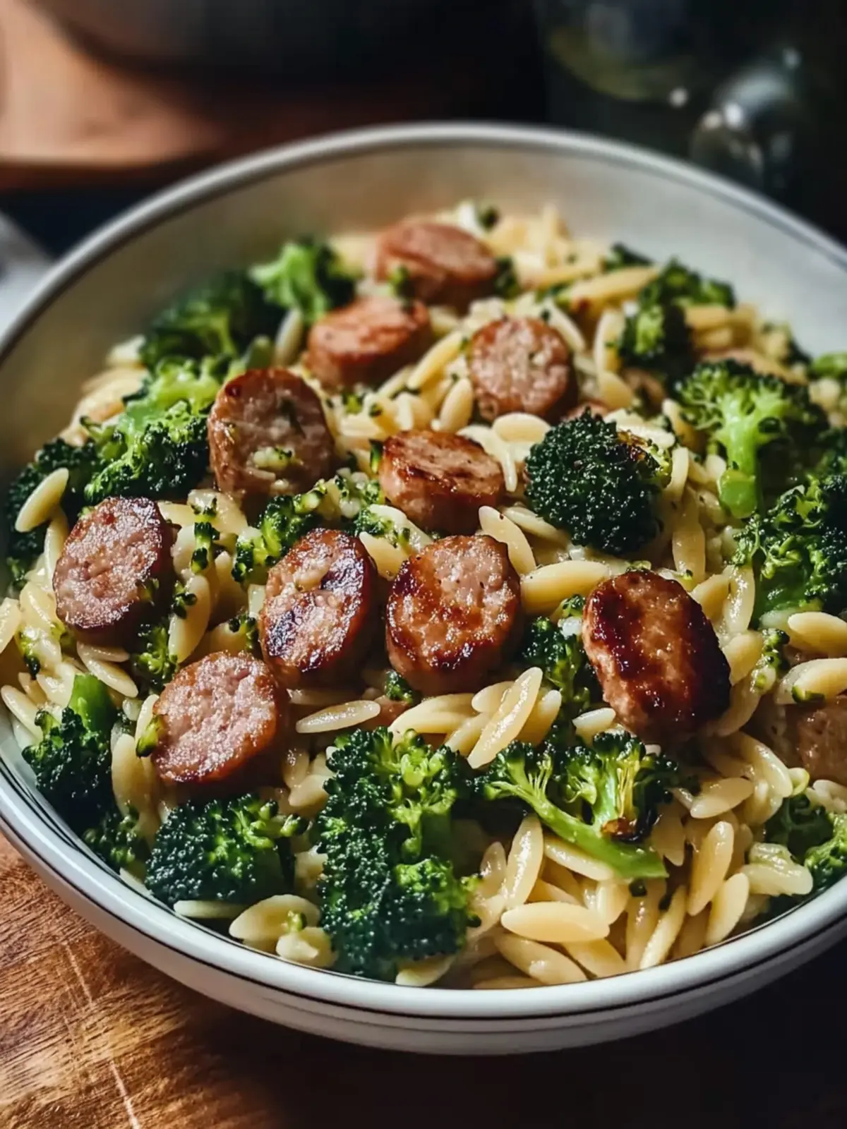 Sausage Broccoli Orzo