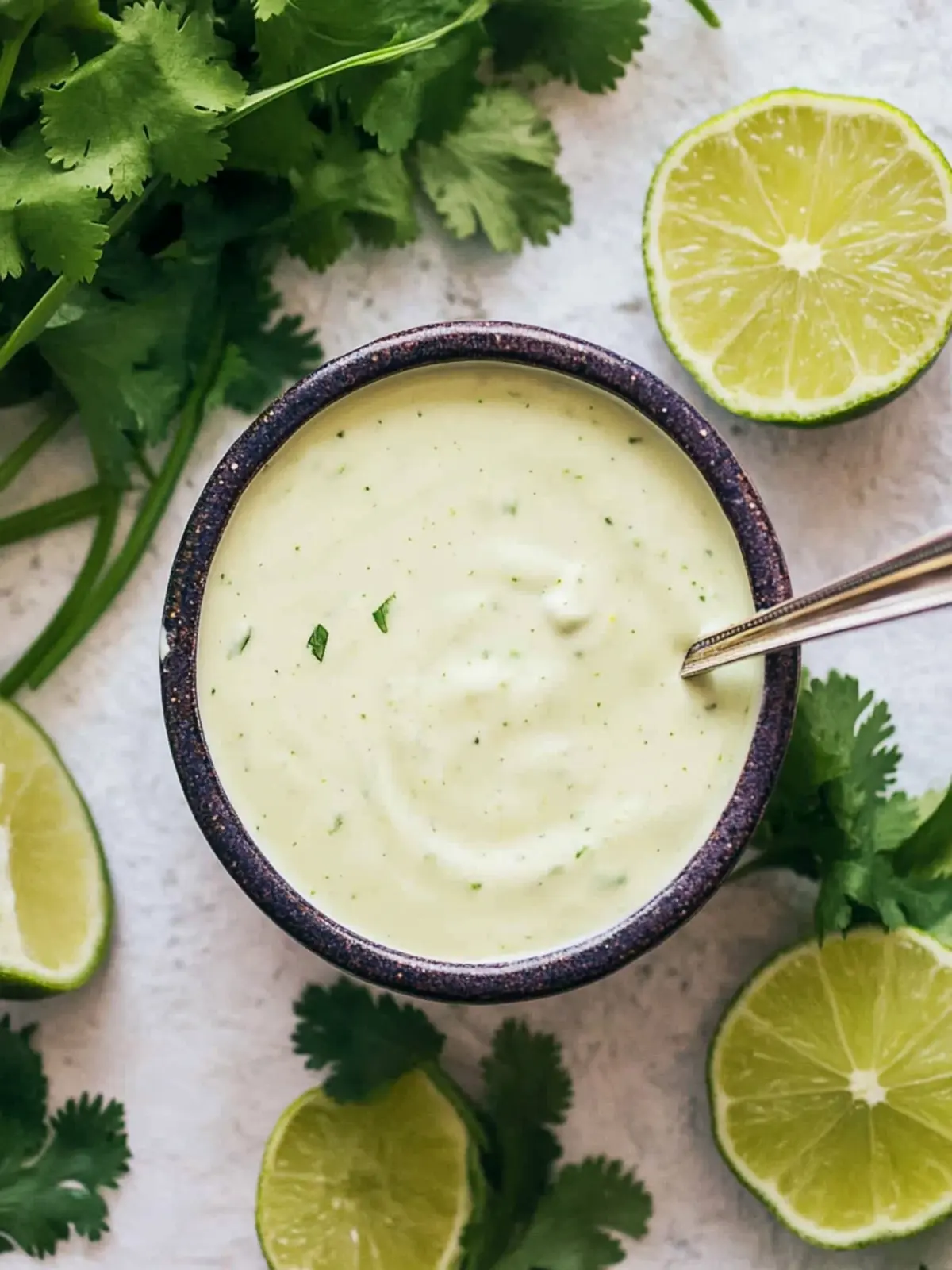 Creamy Cilantro Lime Crema That Elevates Any Dish 4 Cilantro Lime Crema