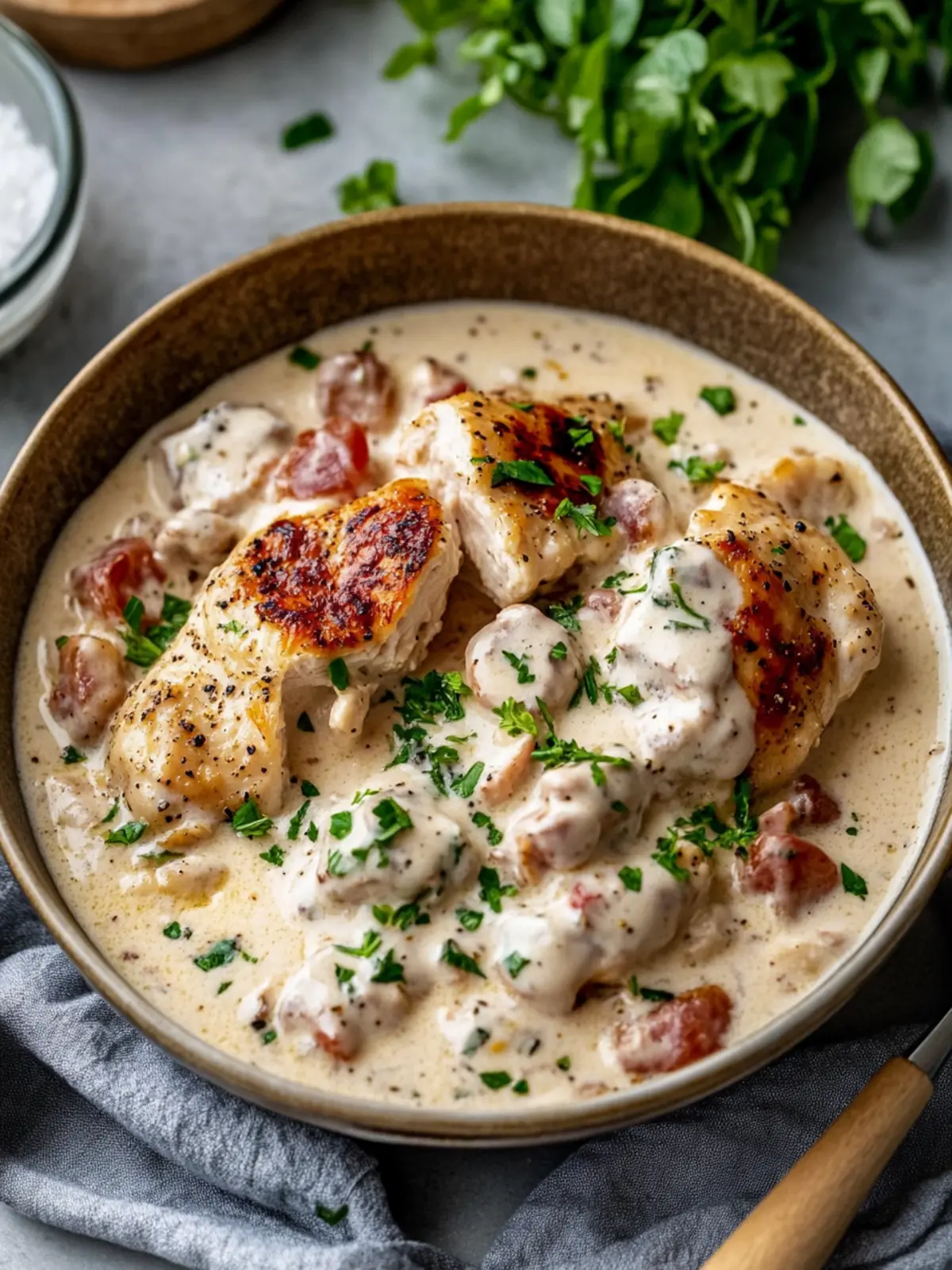 Creamy Chicken Supreme with Pancetta and Mushrooms Delight 3 Creamy Chicken Supreme