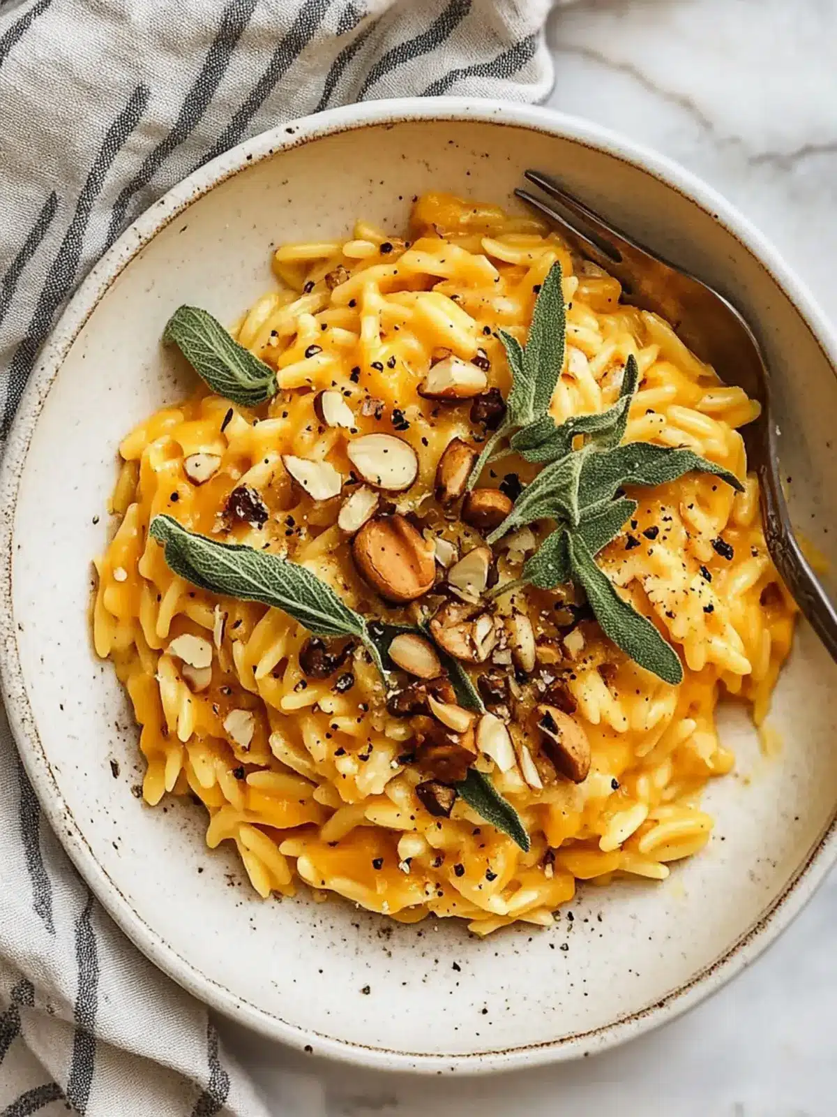 Deliciously Creamy Butternut Squash Orzo with Crispy Chickpeas 2 Creamy Butternut Squash Orzo