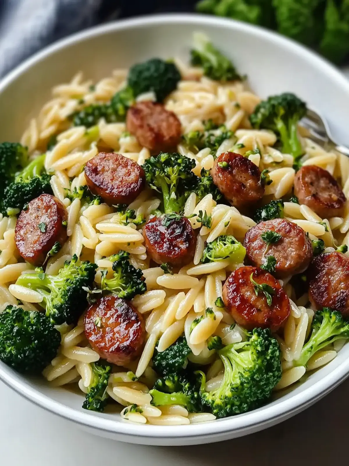 Sausage Broccoli Orzo