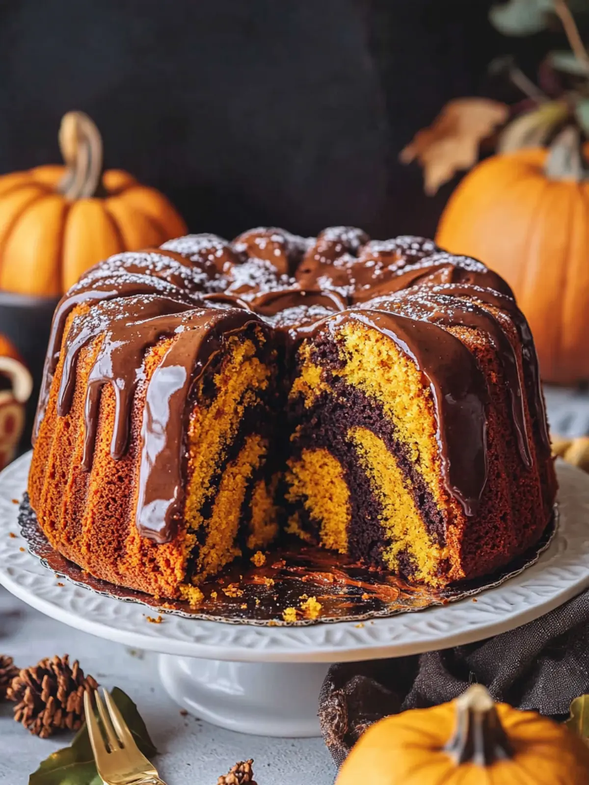 Vegan Pumpkin Marble Cake That Will Wow Your Taste Buds 3 Pumpkin Marble Cake