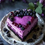 Decadent Blackcurrant Heart Cake to Sweeten Your Day 45 Blackcurrant Heart Cake