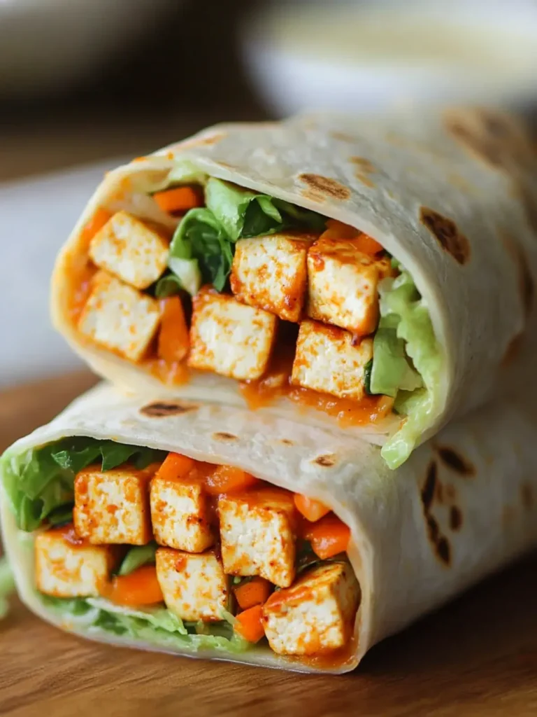 Buffalo Tofu Wrap