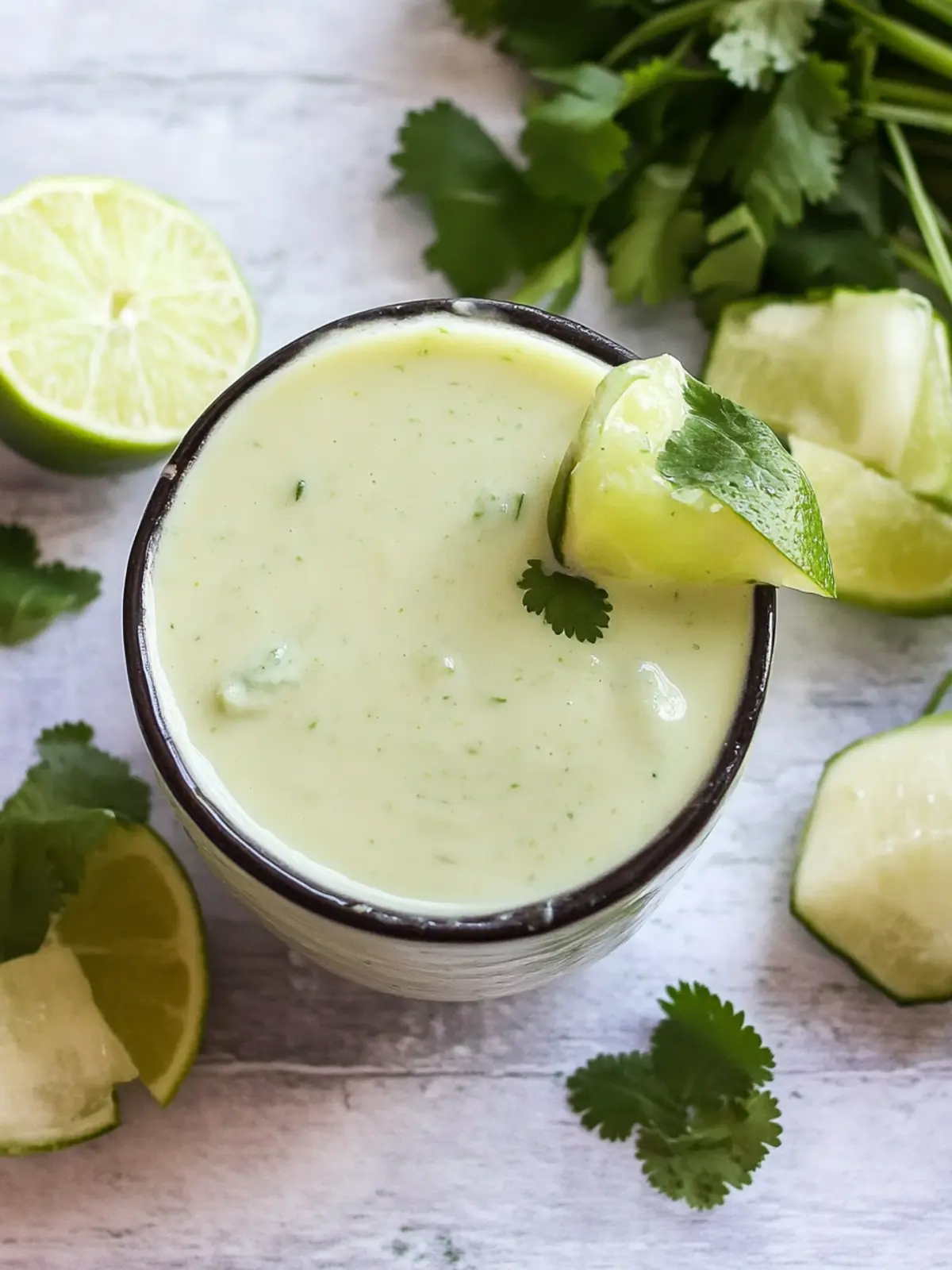 Creamy Cilantro Lime Crema That Elevates Any Dish 2 Cilantro Lime Crema