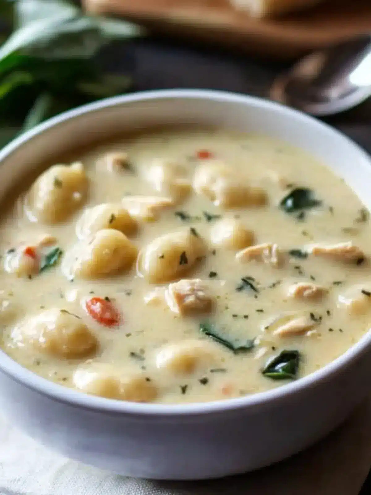 Hearty Olive Garden Chicken Gnocchi Soup Made Easy at Home 2 Olive Garden Chicken Gnocchi Soup