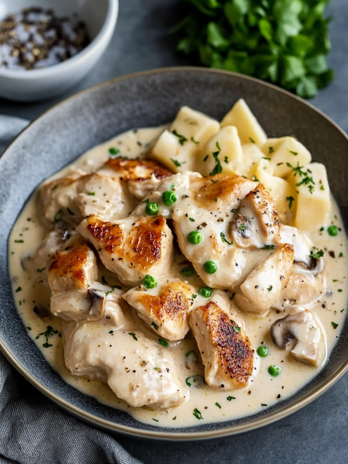 Creamy Chicken Supreme with Pancetta and Mushrooms Delight 2 Creamy Chicken Supreme