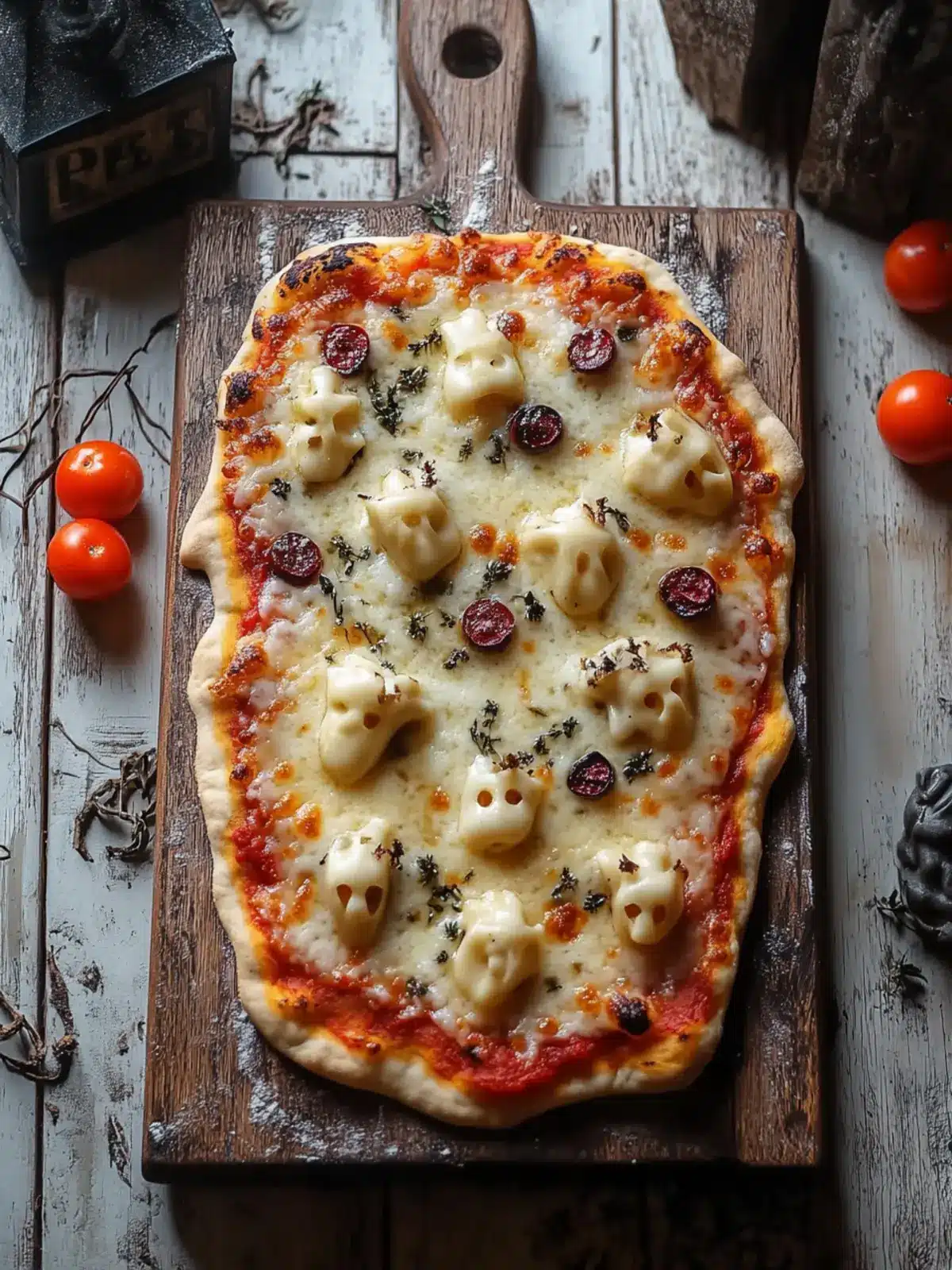Cemetery Flatbread Pizza: Fun & Spooky Halloween Delight 2 Cemetery Flatbread Pizza