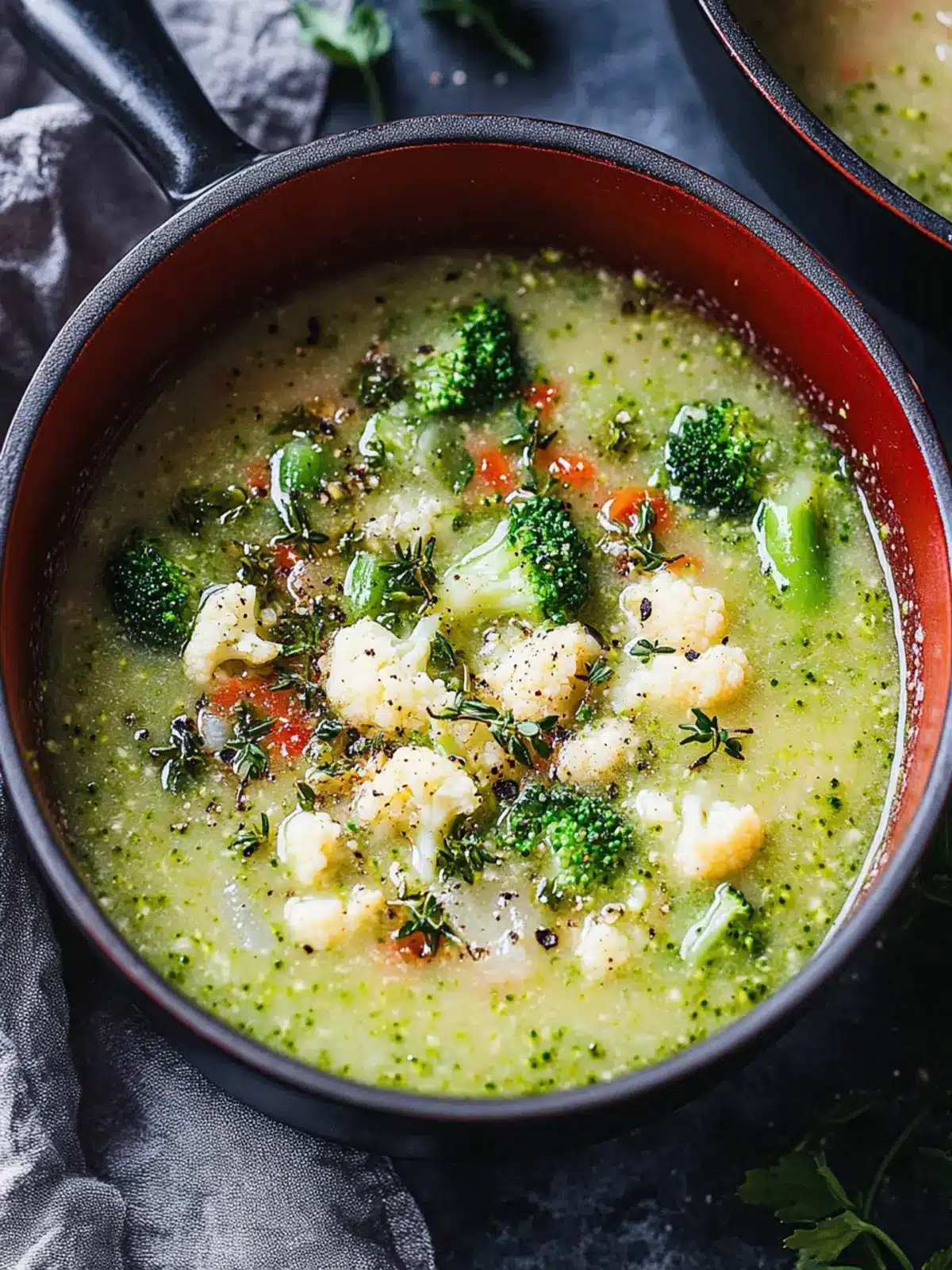 Delicious Broccoli Cauliflower Soup for Cozy Evenings 4 Broccoli Cauliflower Soup
